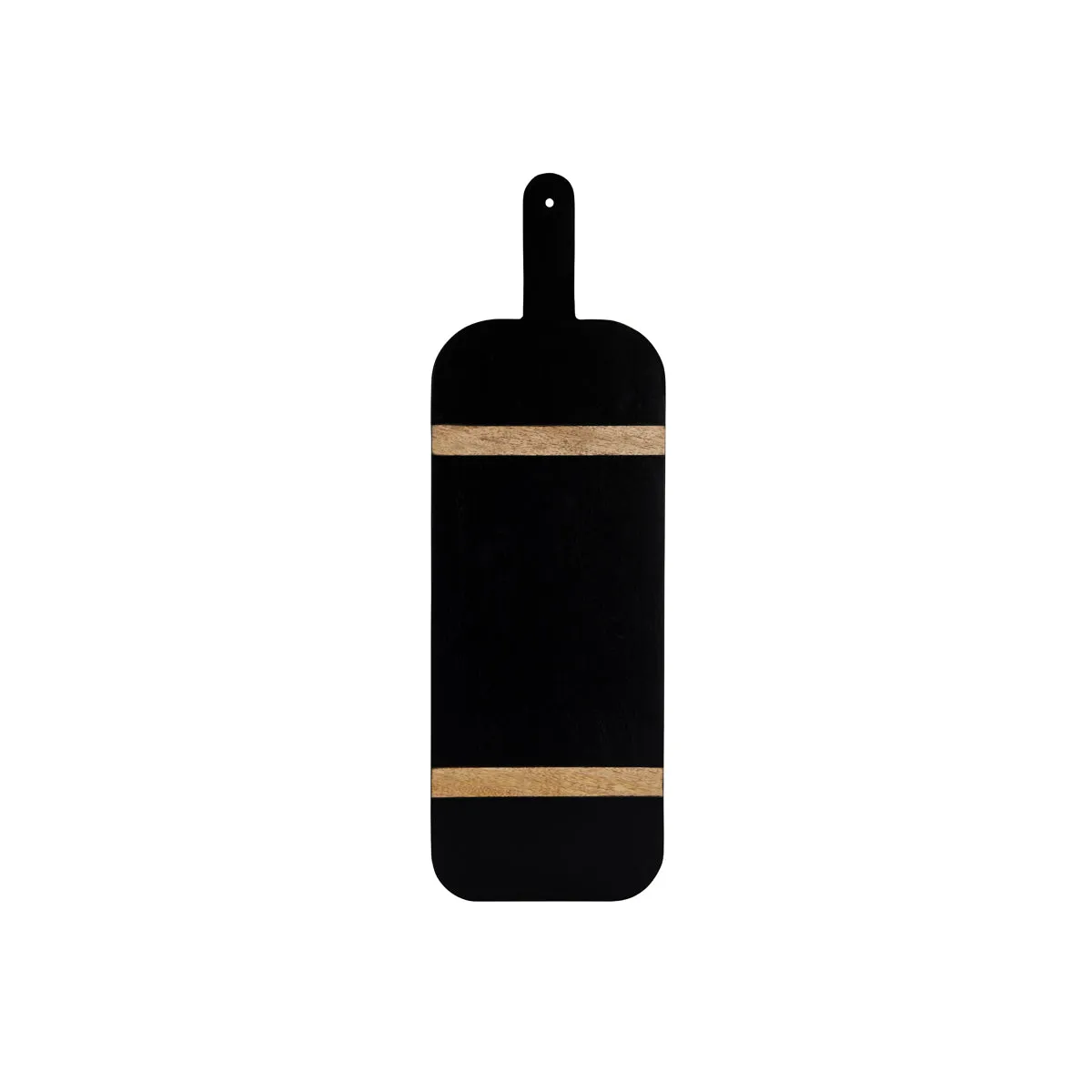 CHEF INOX SERVE PADDLE BOARD BLK w/ACACIA INLAY 560x180x15mm (*04974*) = PACK OF 6 X EACHES