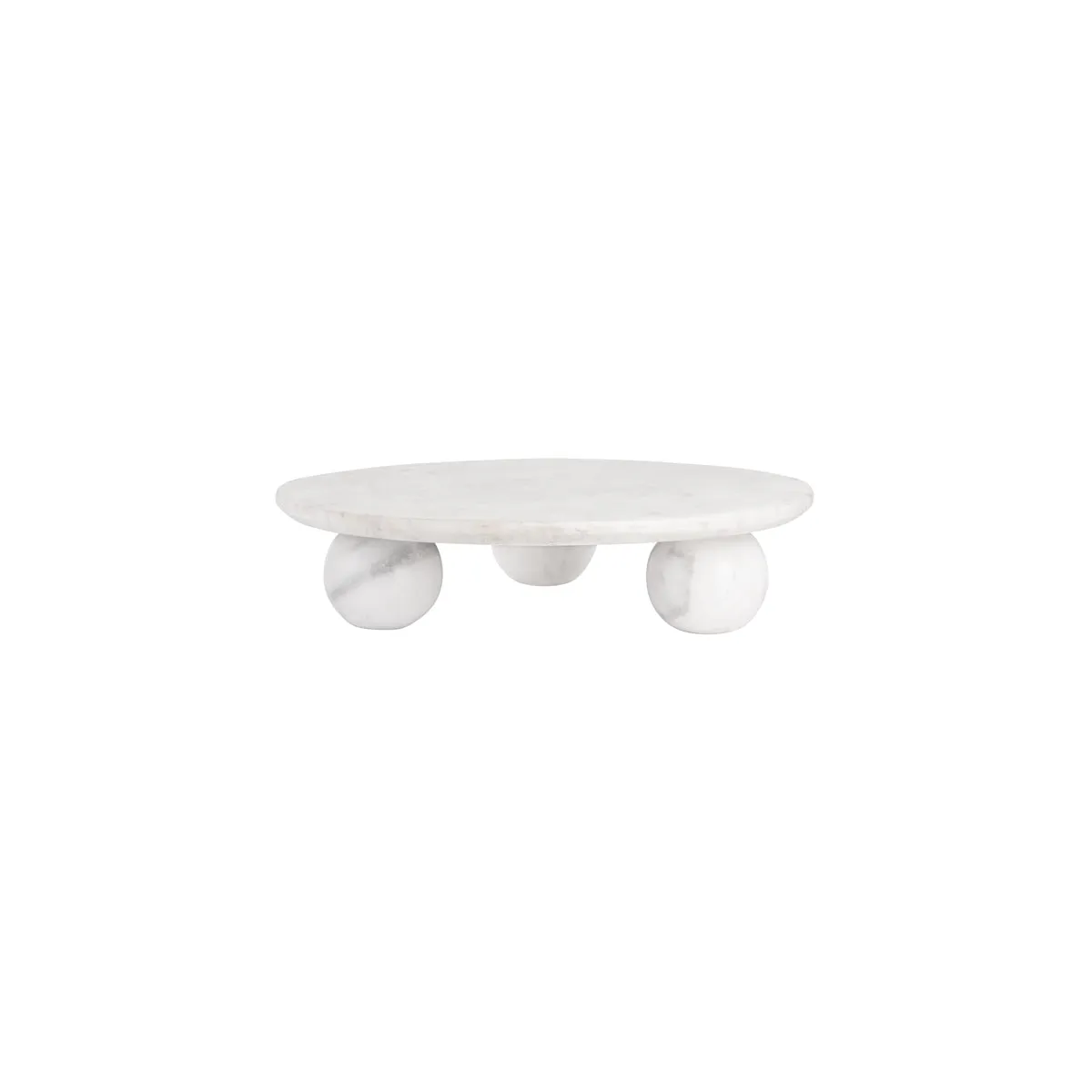 CHEF INOX SERVE ROUND BOARD MARBLE L/BALL FEET 350x85mm (*04724*) =  1 X EACH