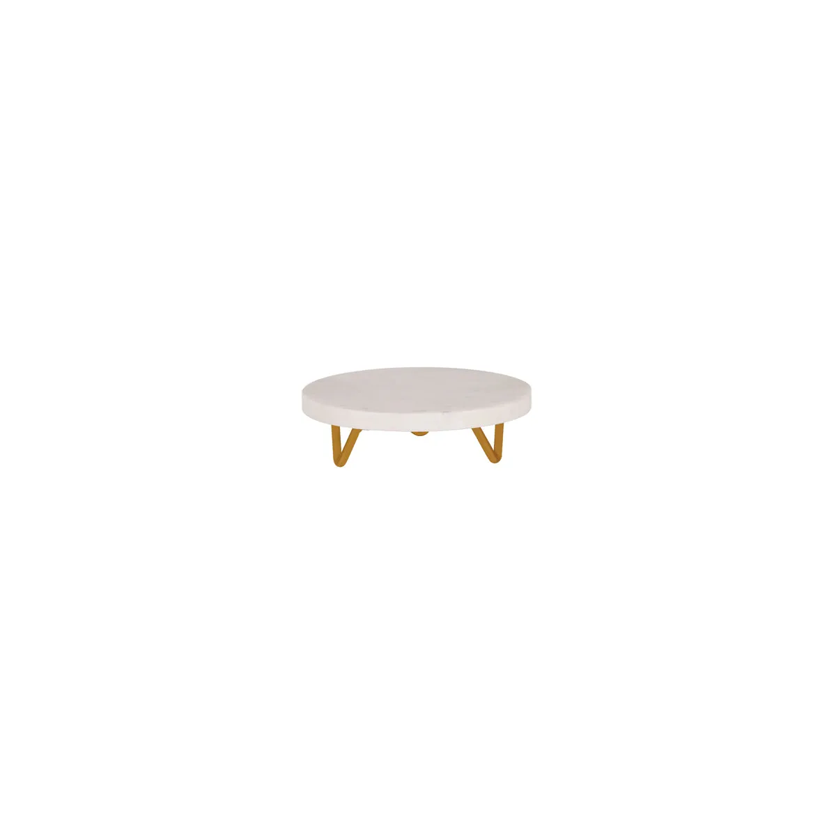 CHEF INOX SERVE RND MARBLE DISPLAY STAND METAL LEGS 200x55mm (*04751*) = PACK OF 2 X EACHES