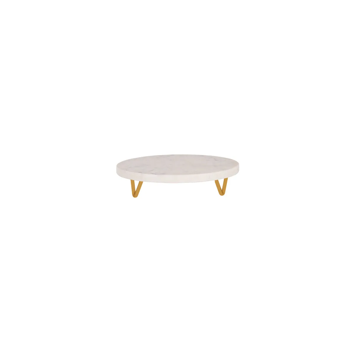 CHEF INOX SERVE RND MARBLE DISPLAY STAND METAL LEGS 230x55mm (*04752*) = PACK OF 2 X EACHES