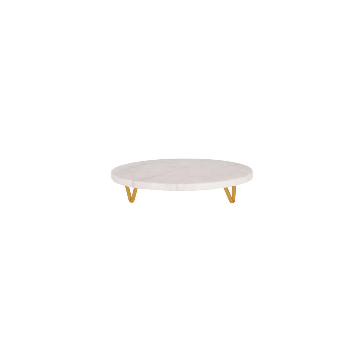 CHEF INOX SERVE RND MARBLE DISPLAY STAND METAL LEGS 300x55mm (*04753*) = PACK OF 2 X EACHES