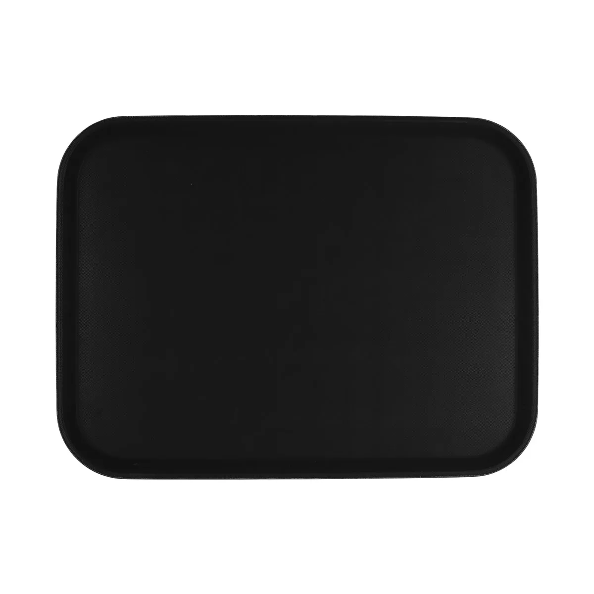 CHEF INOX RECT TRAY NON SLIP PLASTIC 405x550mm BLACK (*04299*) = 1 X EACH