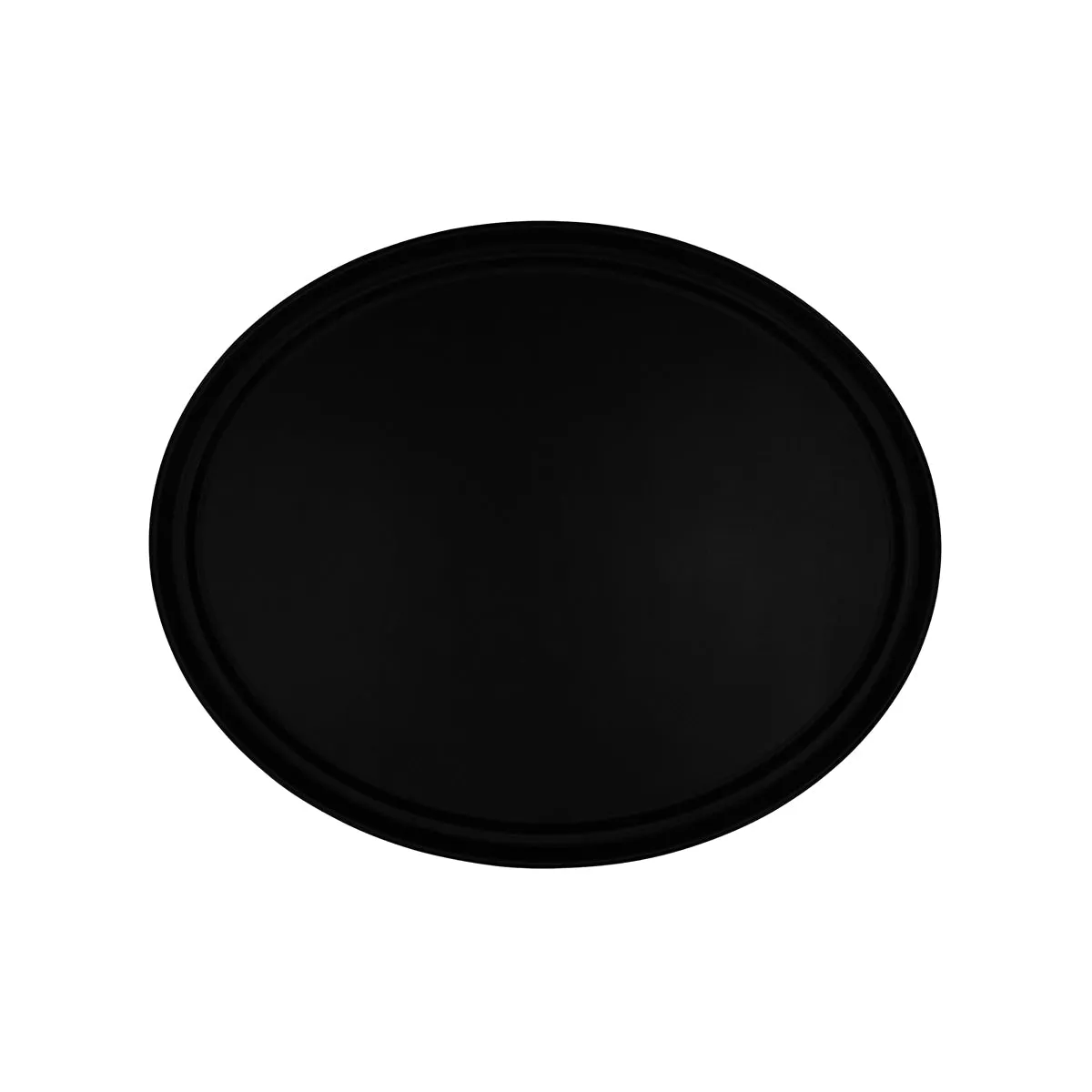 CHEF INOX RECT TRAY NON SLIP OVAL 680mm BLACK (*04302*) = 1 X EACH