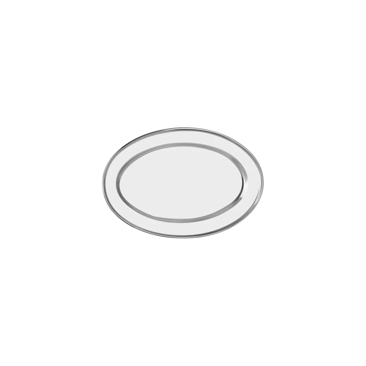 CHEF INOX OVAL PLATTER ROLLED EDGE S/S 300mm (*70712*) = PACK OF 12 X EACHES