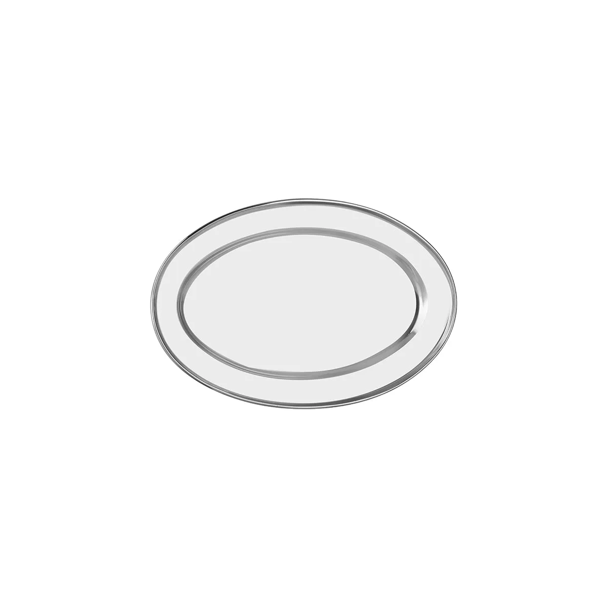CHEF INOX OVAL PLATTER ROLLED EDGE S/S 350mm (*70714*) = PACK OF 12 X EACHES