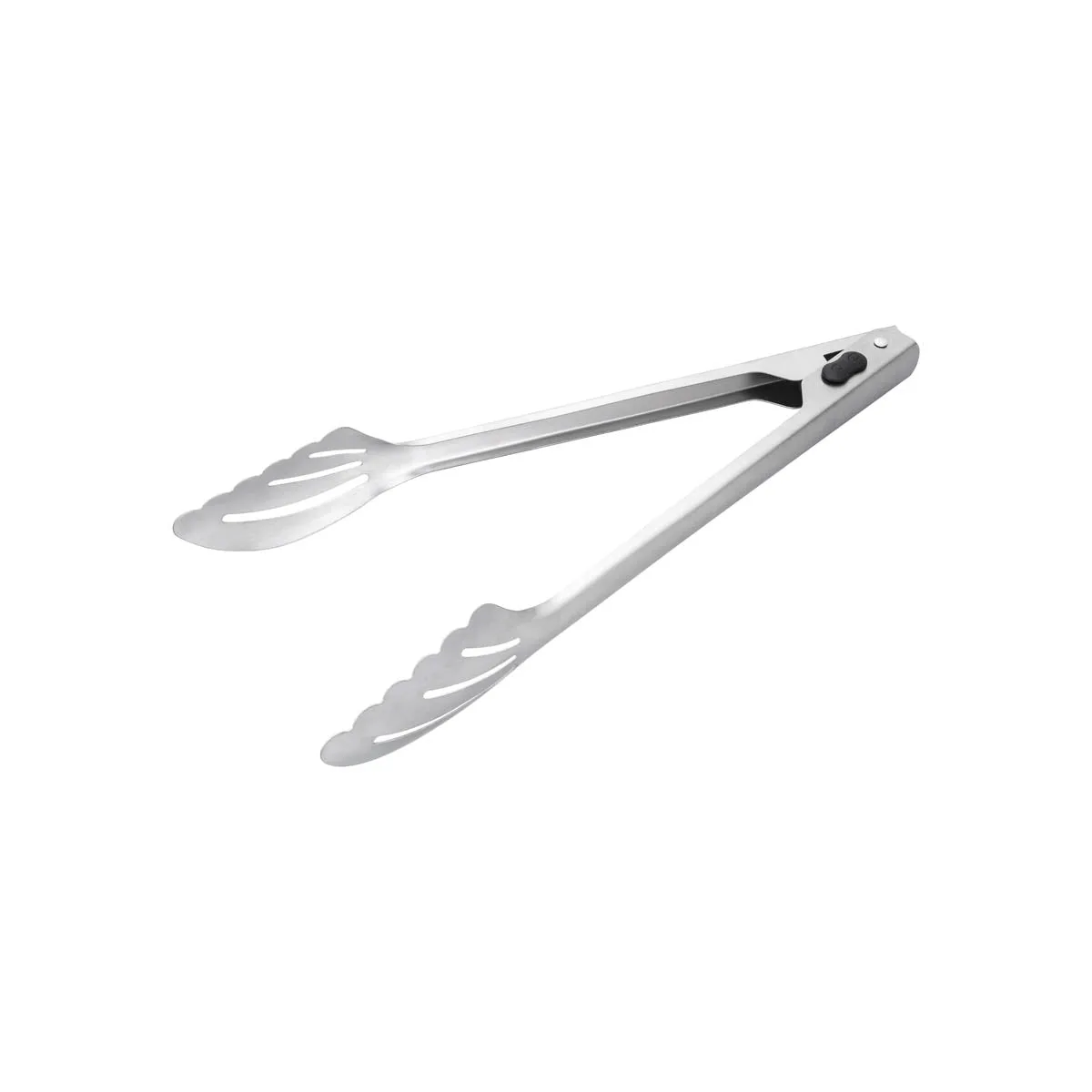 CHEF INOX SCOLLAPED HEAD UTLITY TONGS S/S 246x46mm MATT (*03078*) =  1 X EACH