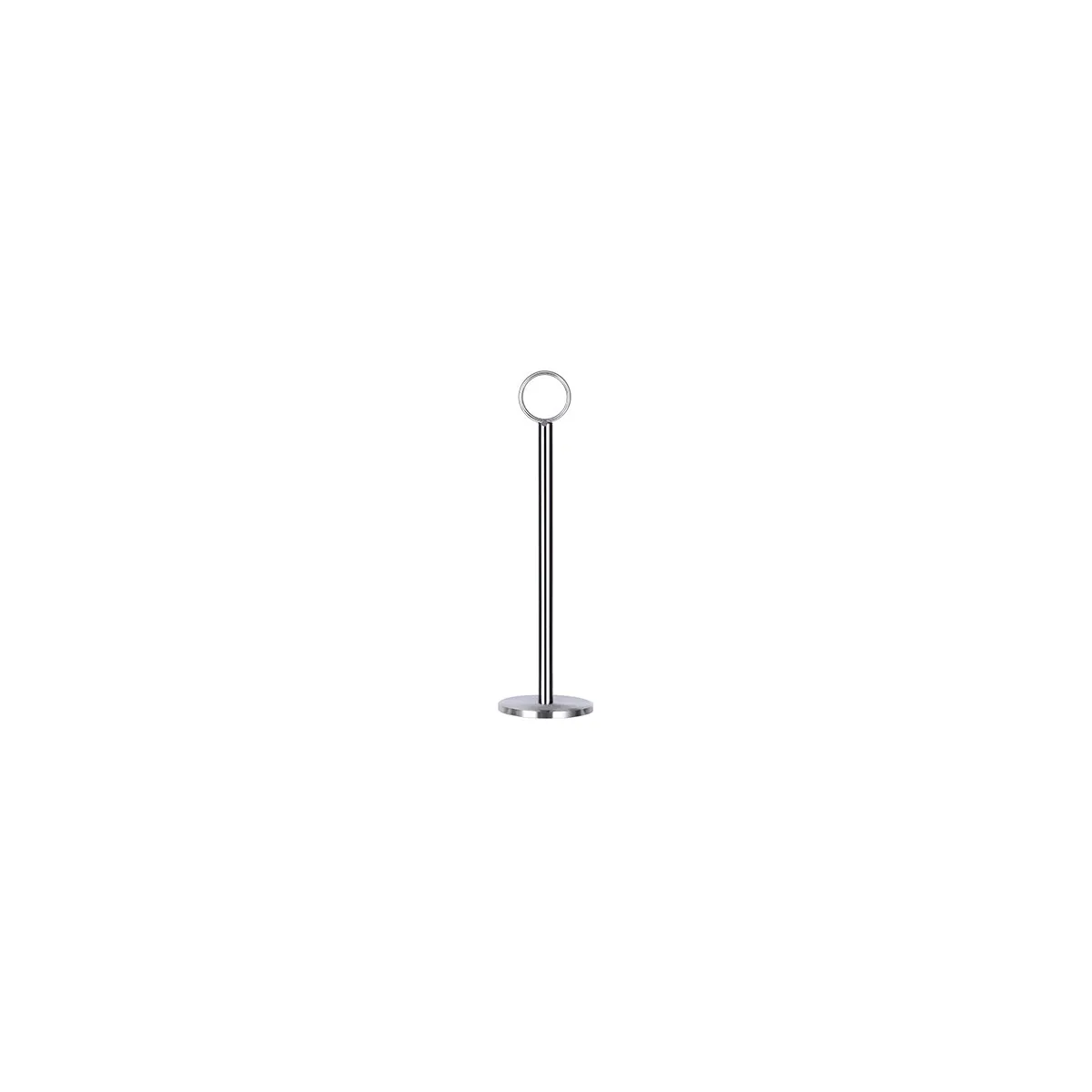 CHEF INOX TABLE NUMBER STAND 200mm CHROME (*08129*) = PACK OF 12 X EACHES
