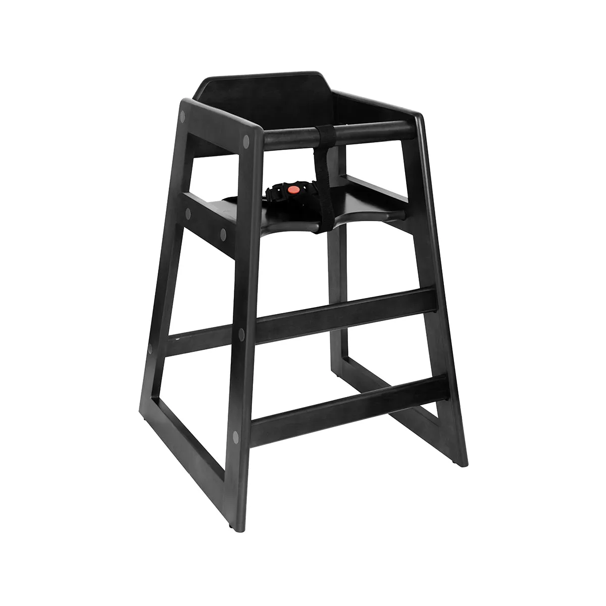 CHEF INOX HIGH CHAIR BLACK WOOD 513x502x733mm (*09803*) = 1 X EACH