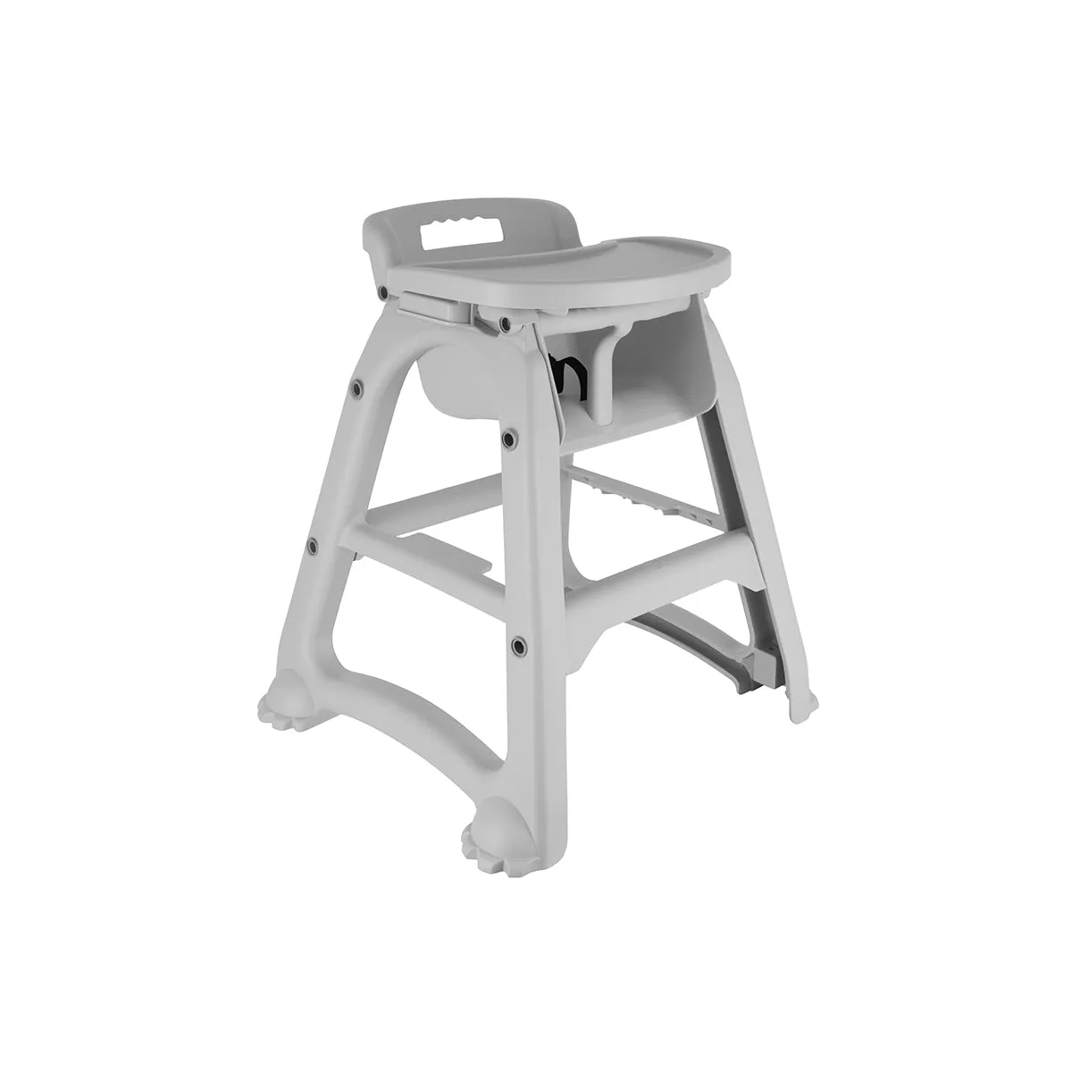 JIWINS HIGH CHAIR W/O CASTORS GREY PP 590x640x740mm (*JW-DA-GREY*) = 1 X EACH