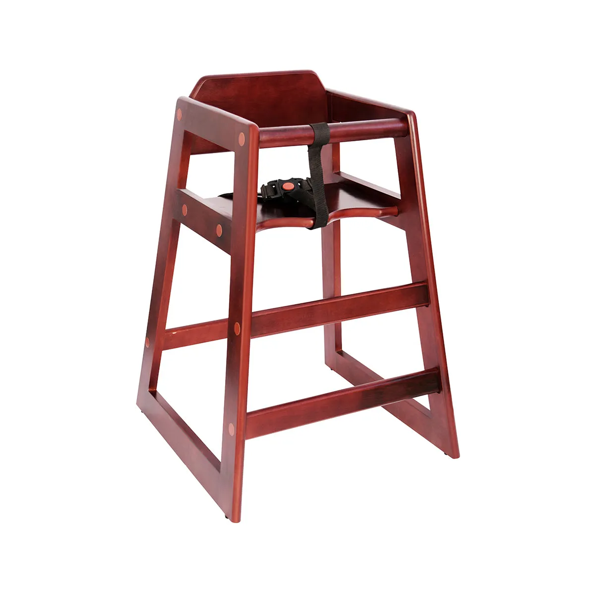 CHEF INOX HIGH CHAIR MAHOGANY WOOD 513x502x733mm (*09800*) = 1 X EACH