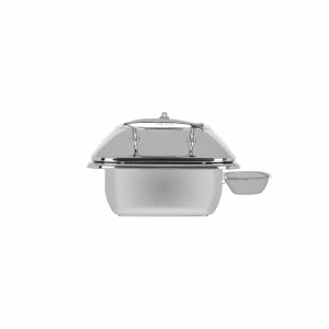 CHEF INOX DELUXE RECT CHAFER w/GLASS LID S/S 1/2 SIZE (*54912*) = 1 X EACH