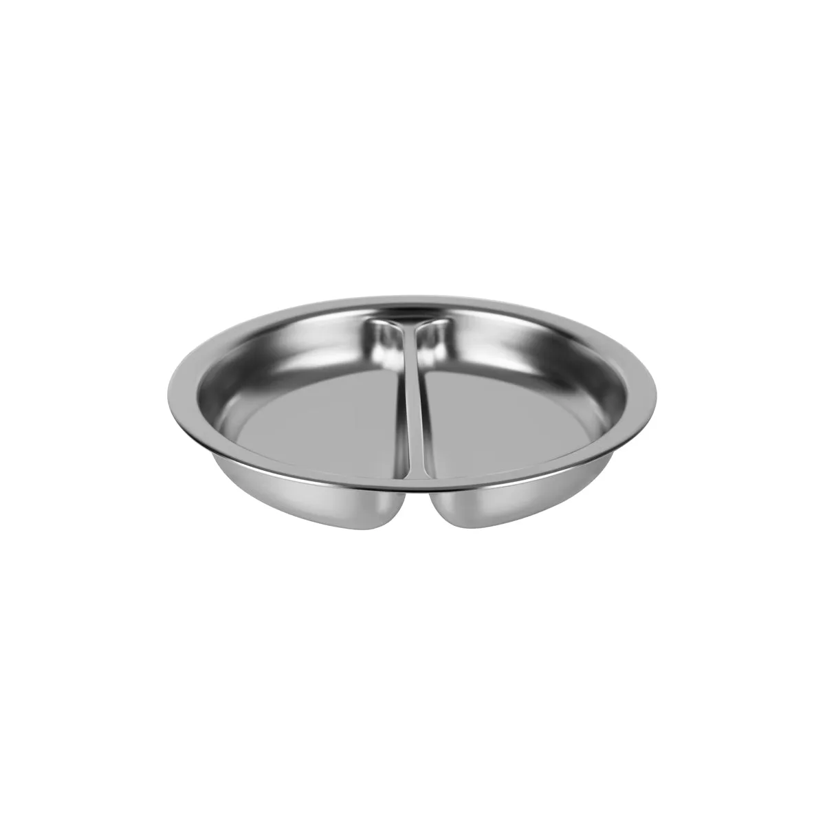 CHEF INOX ROUND DIVIDED PAN 18/8 4.0lt SUIT 54915 340x65mm (*54915-D*) =  1 X EACH