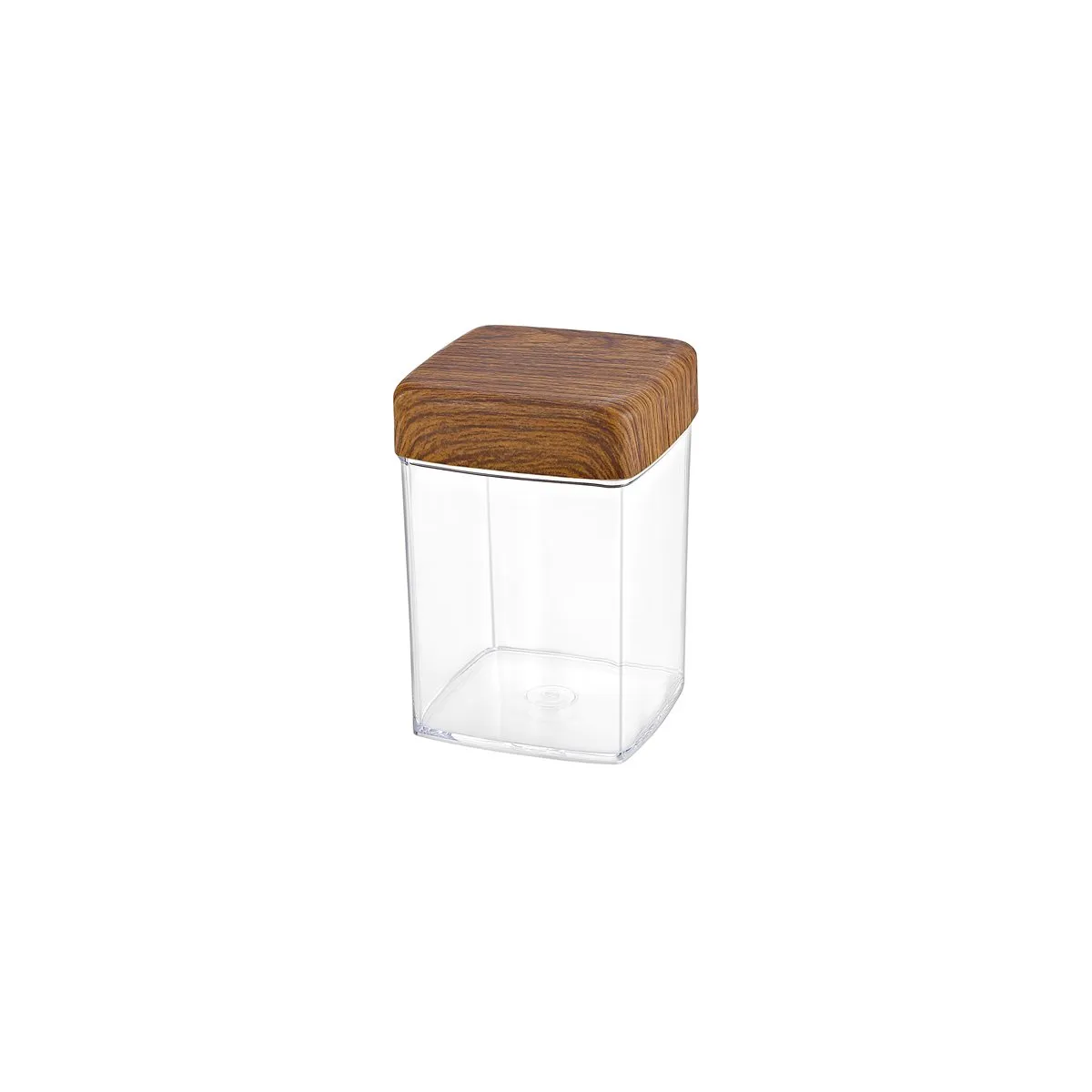 EVELIN SQUARE CANNISTER WITH LID 100x100x140mm (*EVE10818*) =  1 X EACH