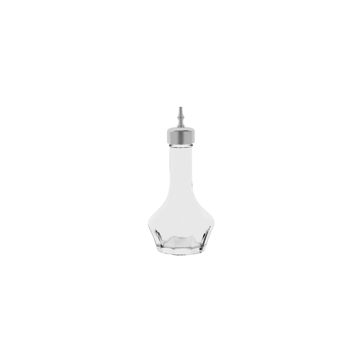 ZANZI BITTERS BOTTLE GLASS w/MIRROR TOP 56x120mm 50ml (*Z0895*) = 1 X EACH