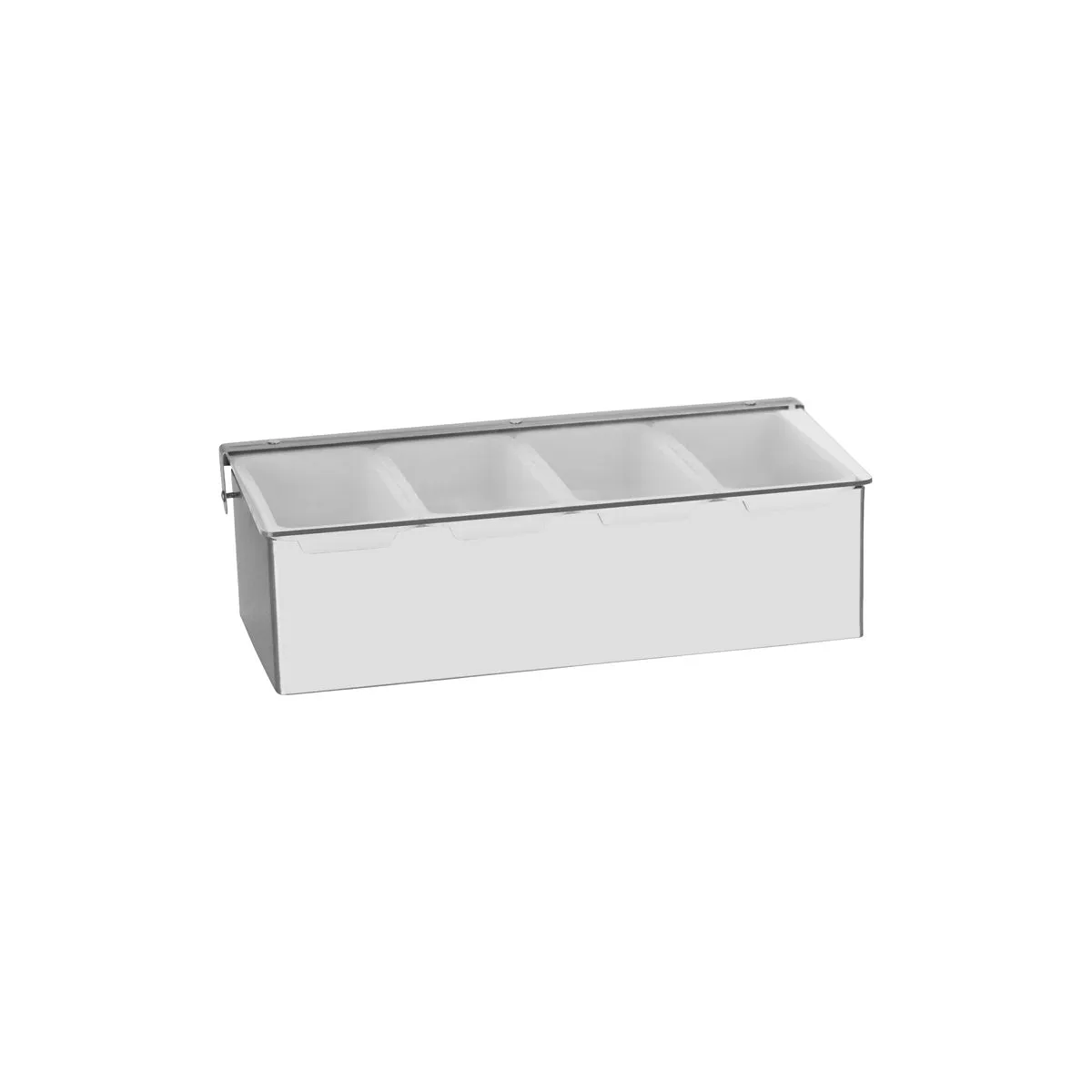 CHEF INOX CONDIMENT DISPENSER S/S 4-COMP 300x150x90mm (*07981*) = 1 X EACH