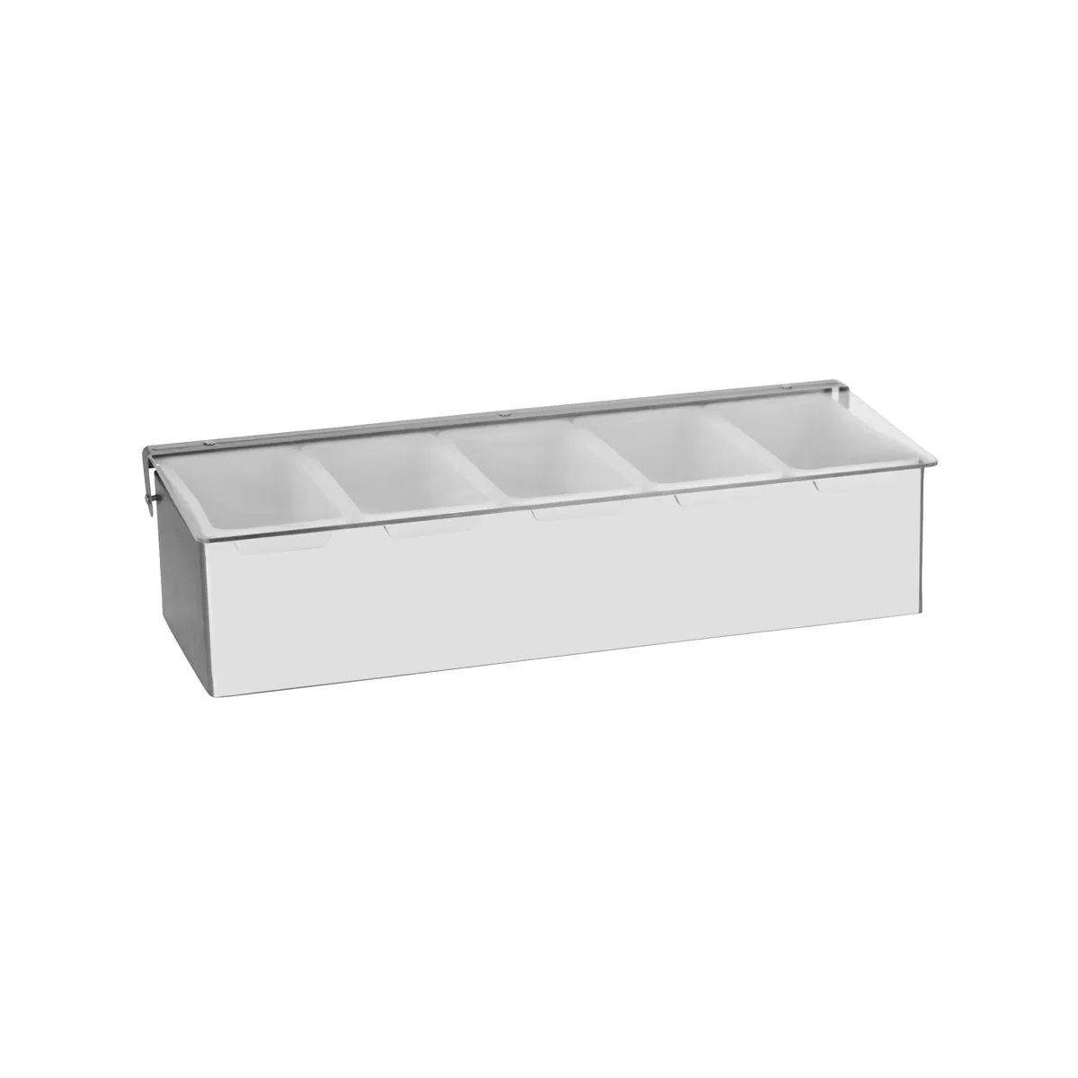 CHEF INOX CONDIMENT DISPENSER S/S 5-COMP 380x150x90mm (*07980*) = 1 X EACH