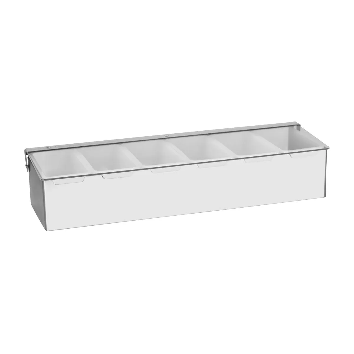 CHEF INOX CONDIMENT DISPENSER S/S 6-COMP 450x150x90mm (*07982*) = 1 X EACH
