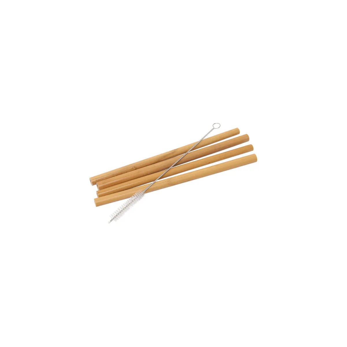 WILTSHIRE REUSEABLE BAMBOO STRAW 5PC SET (INCLUDES BRUSH) (*WLT43925*) = PACK OF 10 X SETS