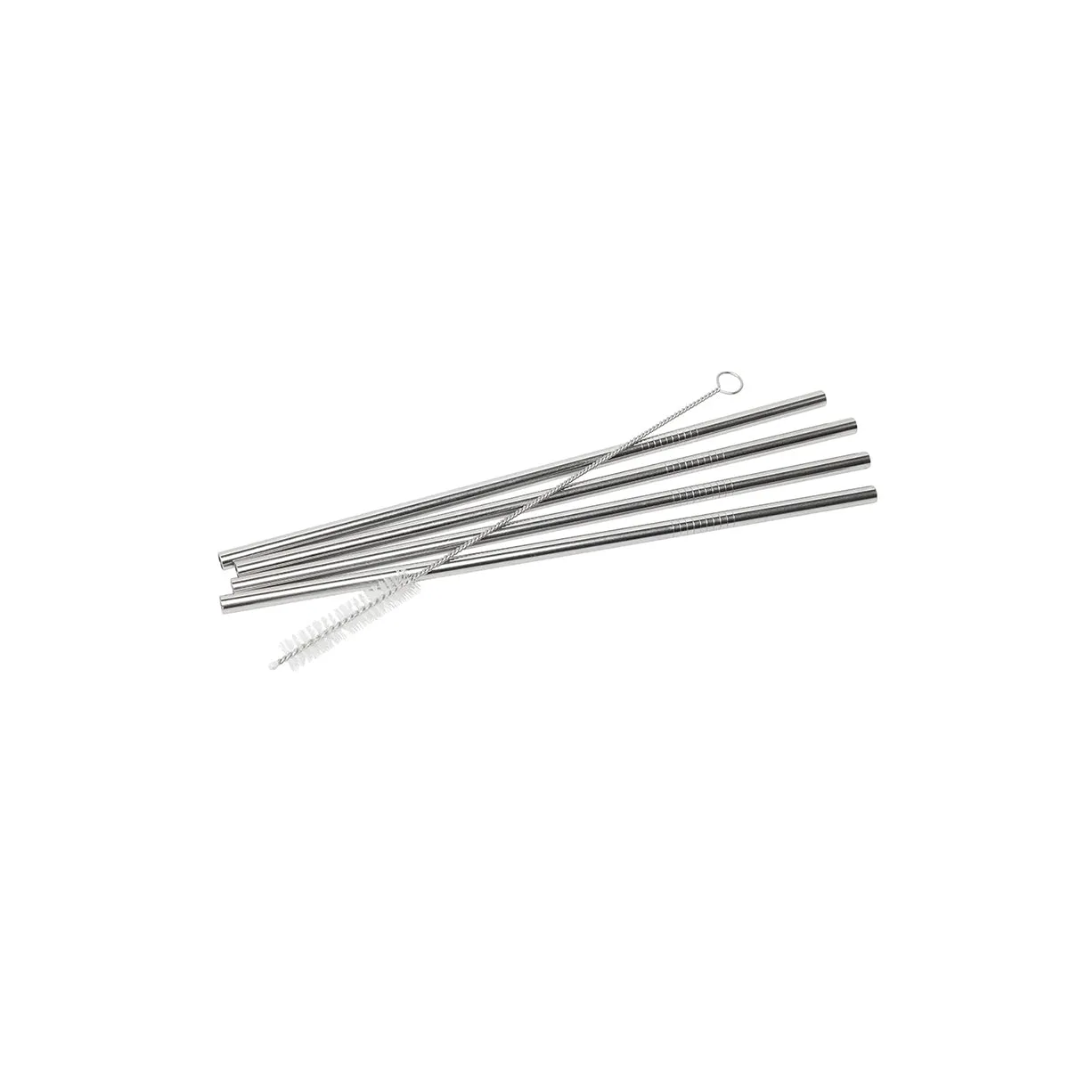 WILTSHIRE STAINLESS STEEL STRAW 5 PCS SET ( INCLUDES BRUSH) (*WLT43926*) =  1 X SET