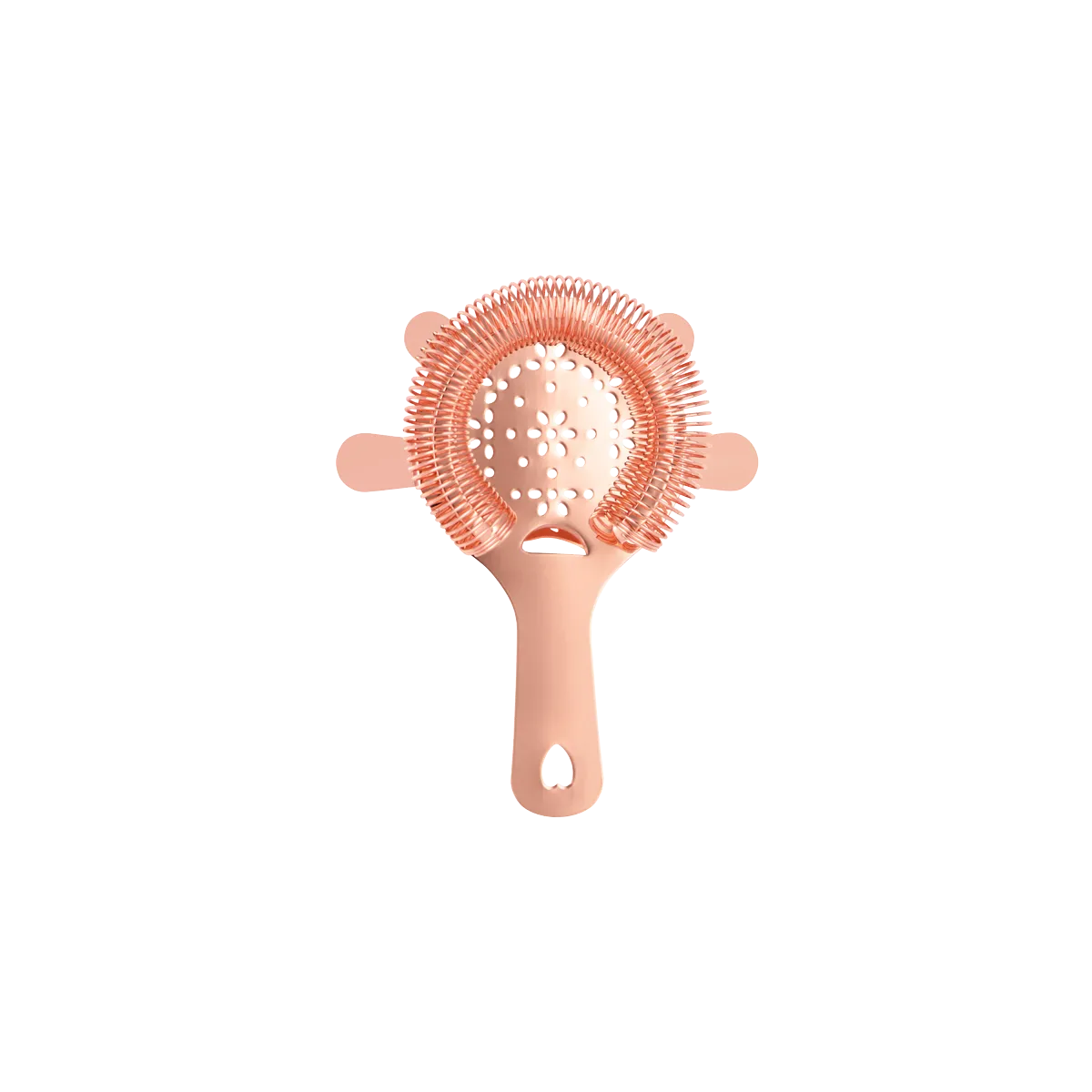ZANZI 4 PRONG HAWTHORN STRAINER w/FLAT HDL ROSE GOLD 110mm (*Z0302*) =  1 X EACH