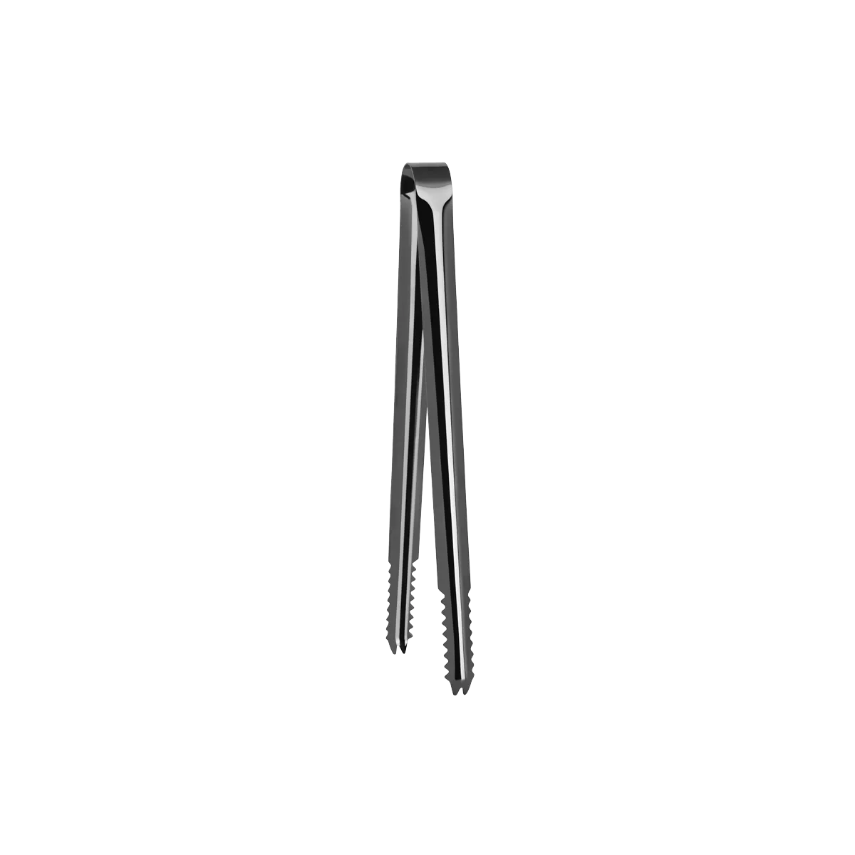 ZANZI ALLIGATOR TEETH ICE TONG GUN METAL 245x18mm (*Z0474*) =  1 X EACH