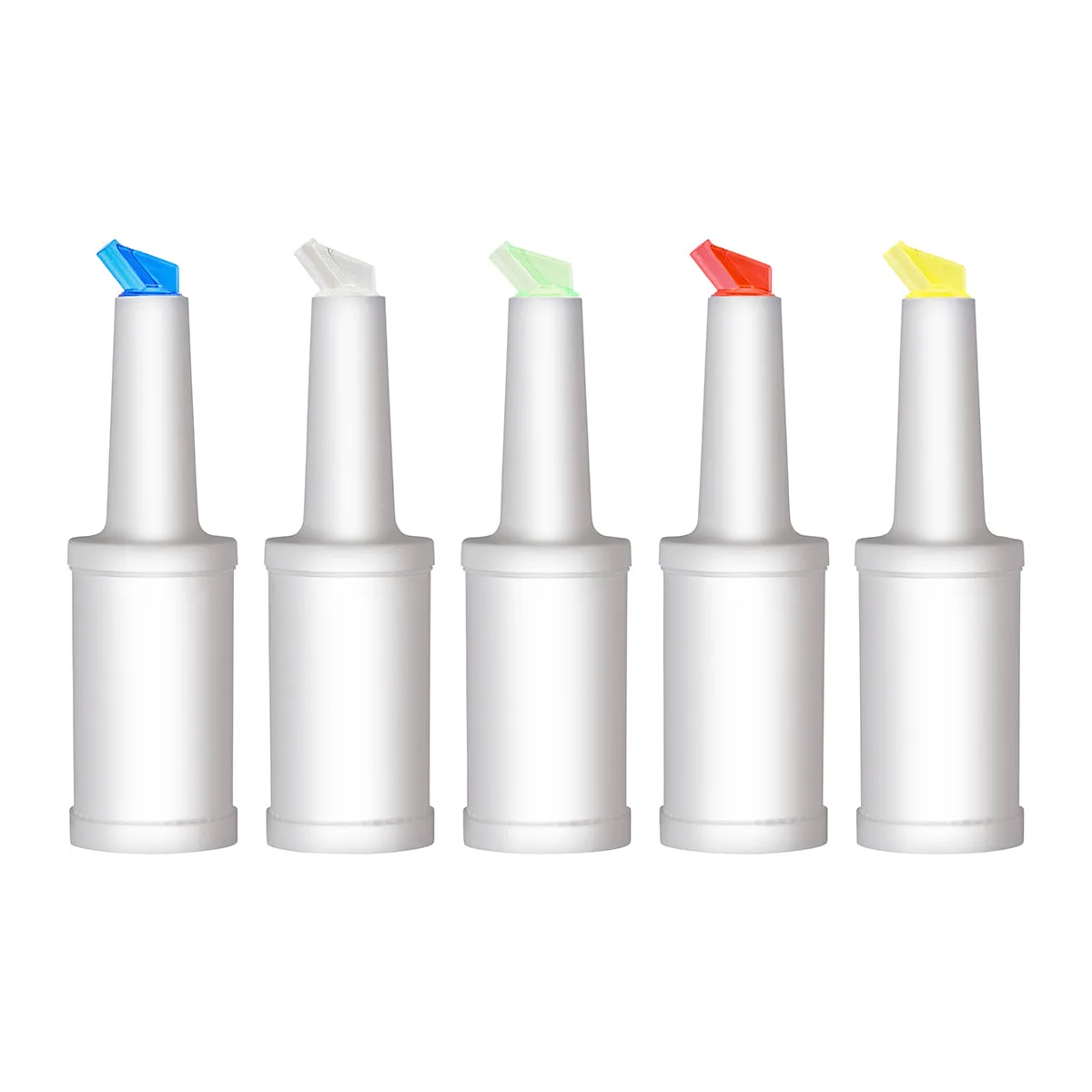 CHEF INOX BEVERAGE DISPENSER COMPLETE w/FIVE SPOUTS PL 1lt (*04181*) = PACK OF 5 X EACHES