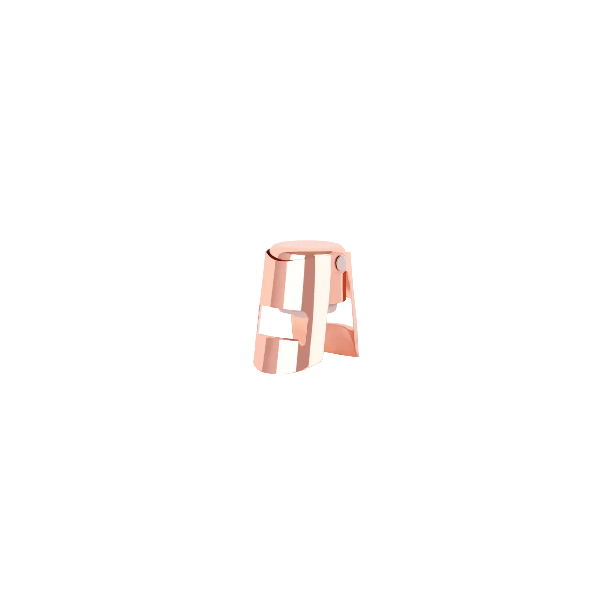 ZANZI CHAMPAGNE STOPPER ROSE GOLD 60x40x45mm (*Z0703*) =  1 X EACH