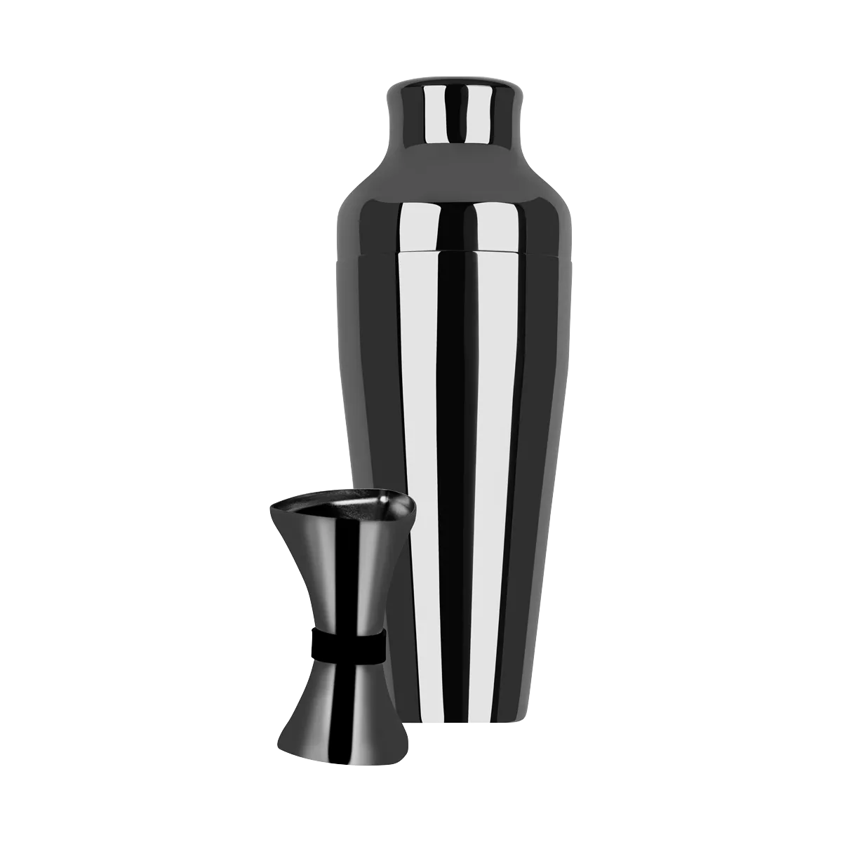 ZANZI COCKTAIL SET GUN METAL 2pc (*Z9004*) =  1 X SET