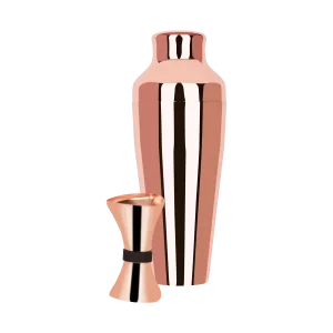 ZANZI COCKTAIL SET ROSE GOLD 2pc (*Z9002*) = 1 X SET