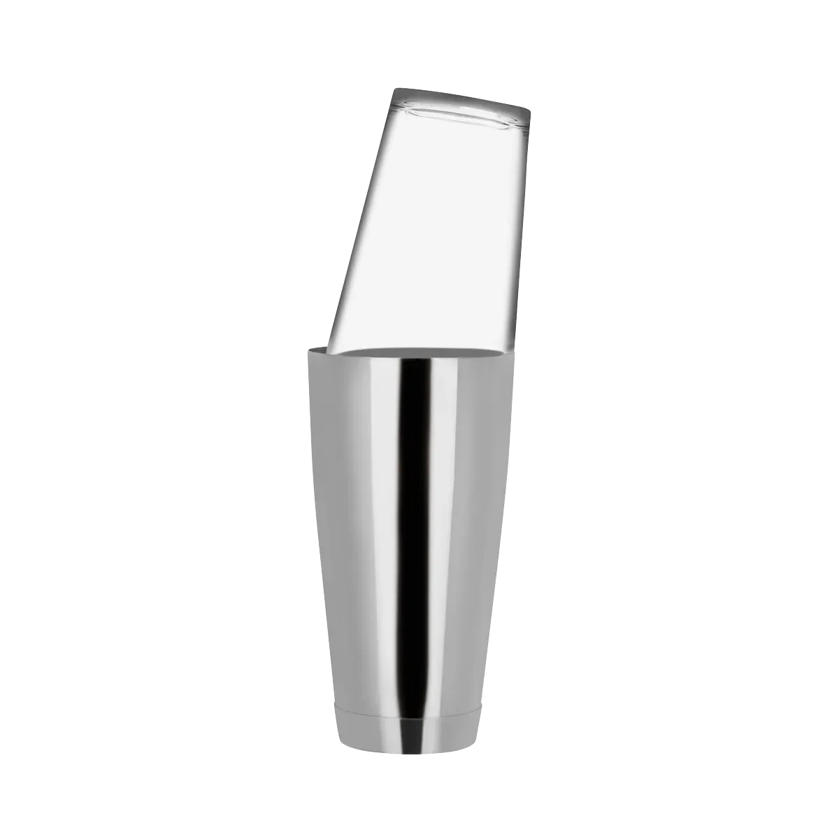 ZANZI SHAKING BOSTON COCKTAIL SHAKER BASE & GLASS S/S 700ml (*Z0151*) = 1 X EACH