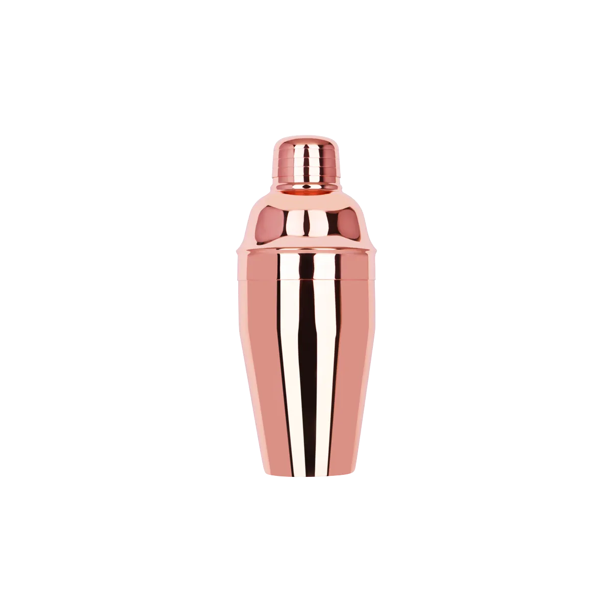 ZANZI CLASSIC CLUB COCKTAIL SHAKER 3pc ROSE GOLD 300ml (*Z0102*) =  1 X EACH