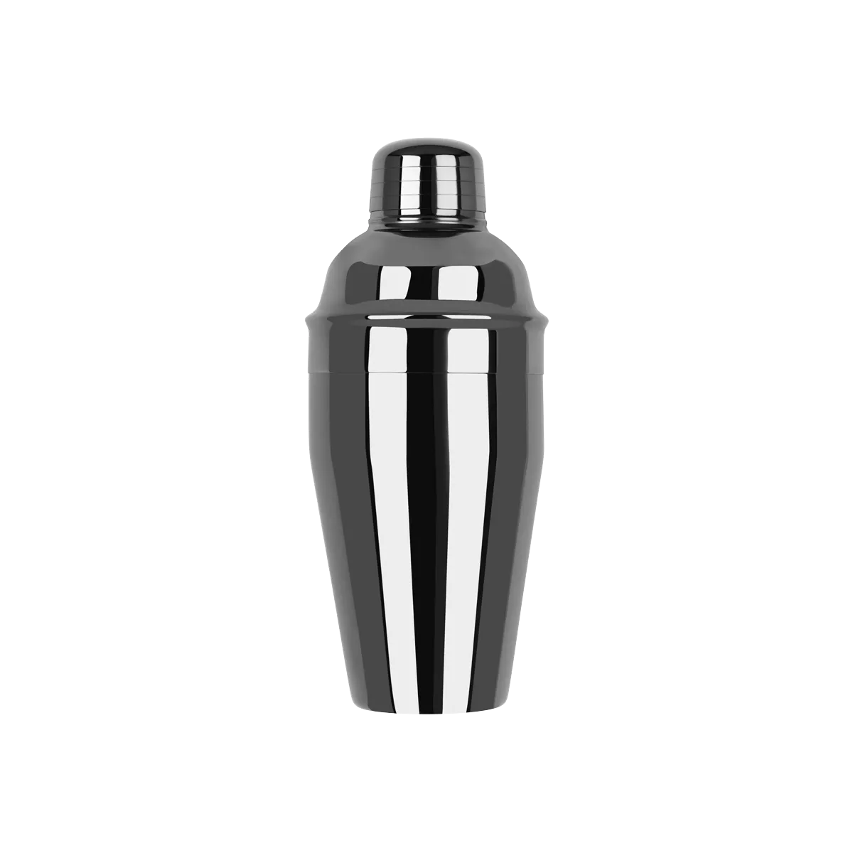 ZANZI CLASSIC CLUB COCKTAIL SHAKER 3pc GUN METAL 500ml (*Z0114*) =  1 X EACH