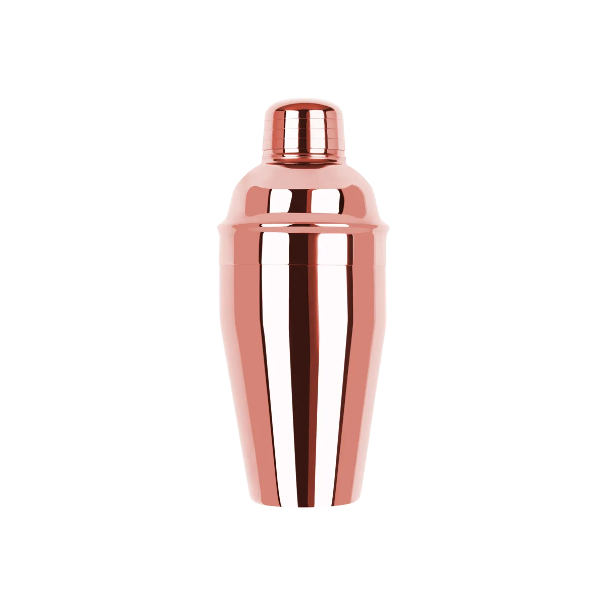 ZANZI CLASSIC CLUB COCKTAIL SHAKER 3pc ROSE GOLD 500ml (*Z0112*) =  1 X EACH