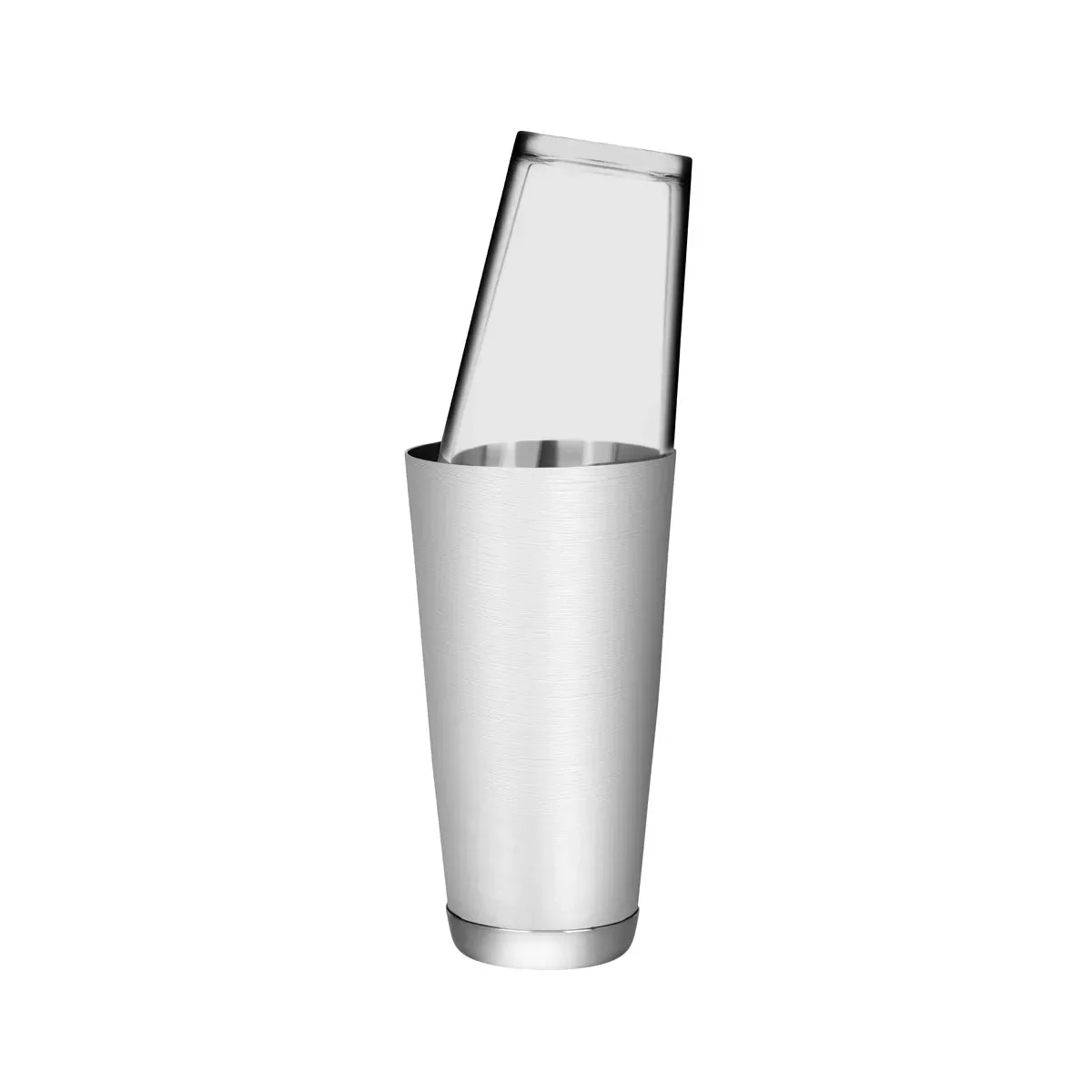 CHEF INOX COCKTAIL SHAKER BOSTON STL BASE w/GLASS 18/8 588ml (*07950*) = PACK OF 12 X EACHES