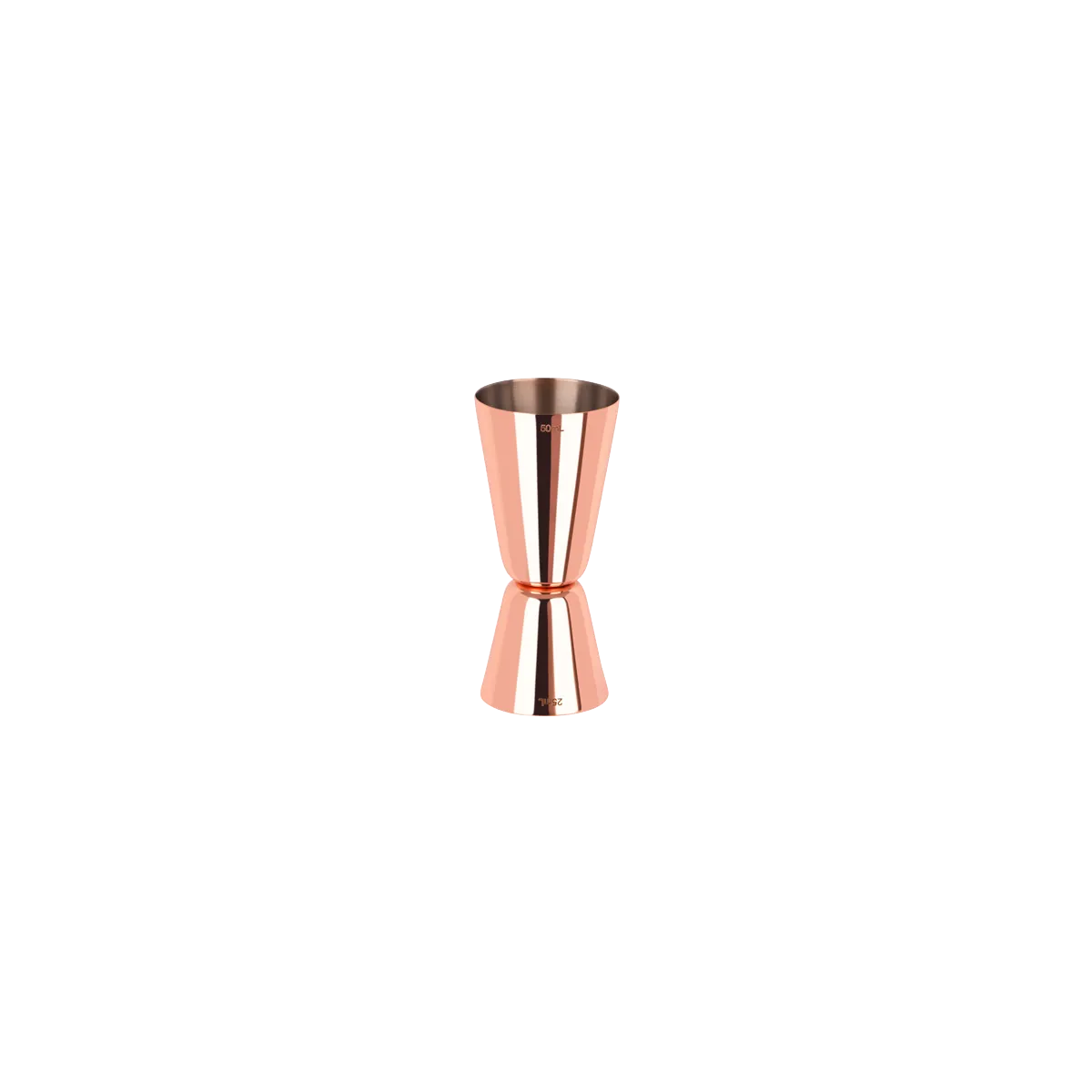 ZANZI CLASSIC STYLE JIGGER ROSE GOLD 44X38X98mm 25/50ml (*Z0588*) =  1 X EACH