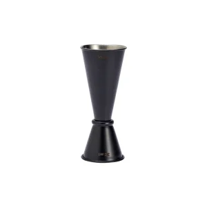 CHEF INOX JAPANESE STYLE JIGGER S/S PWDER COAT 30/60ml BLACK (*77083*) = PACK OF 12 X EACHES