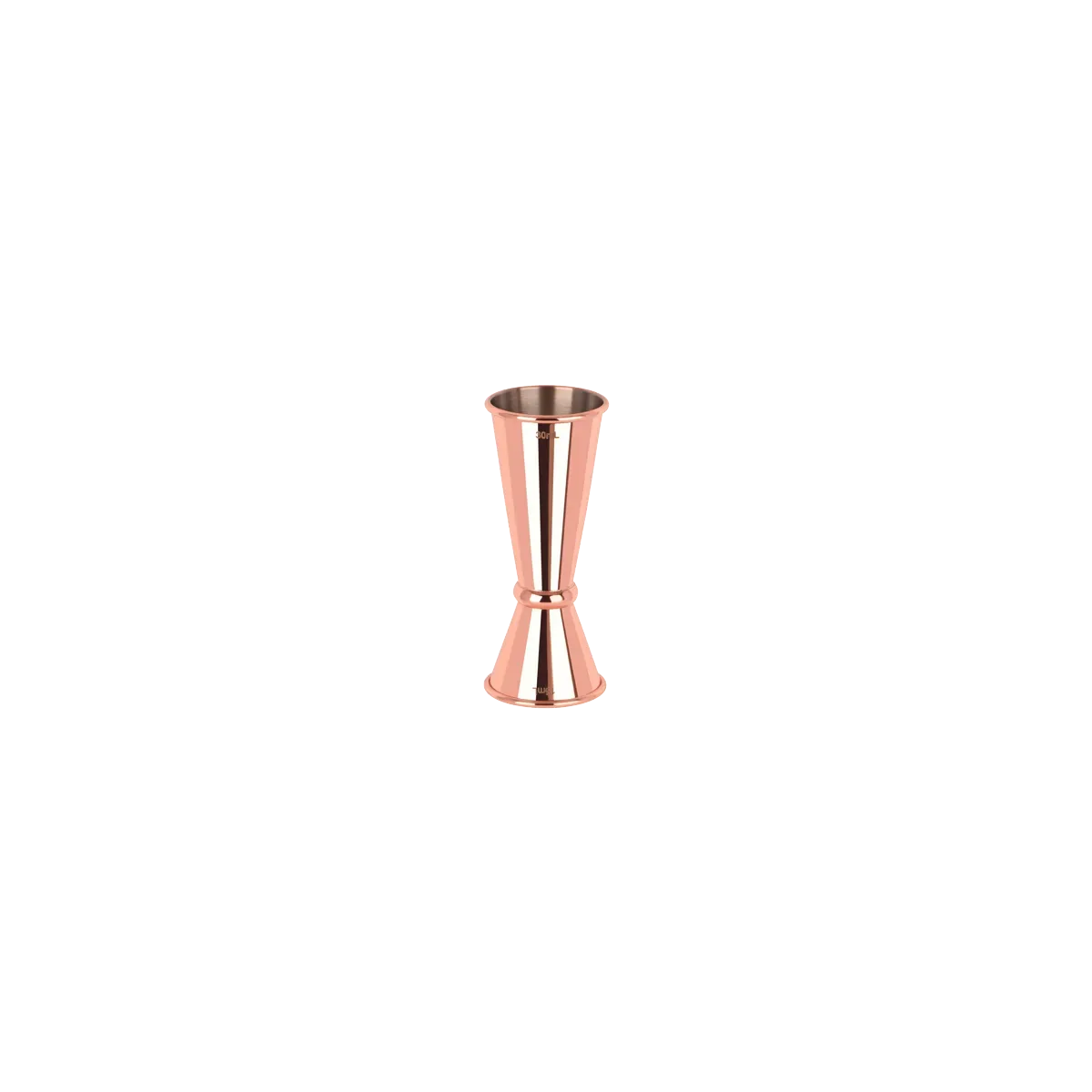 ZANZI TOKYO JIGGER w/CURLED EDGE ROSE GOLD 15/30ml (*Z0602*) = 1 X EACH