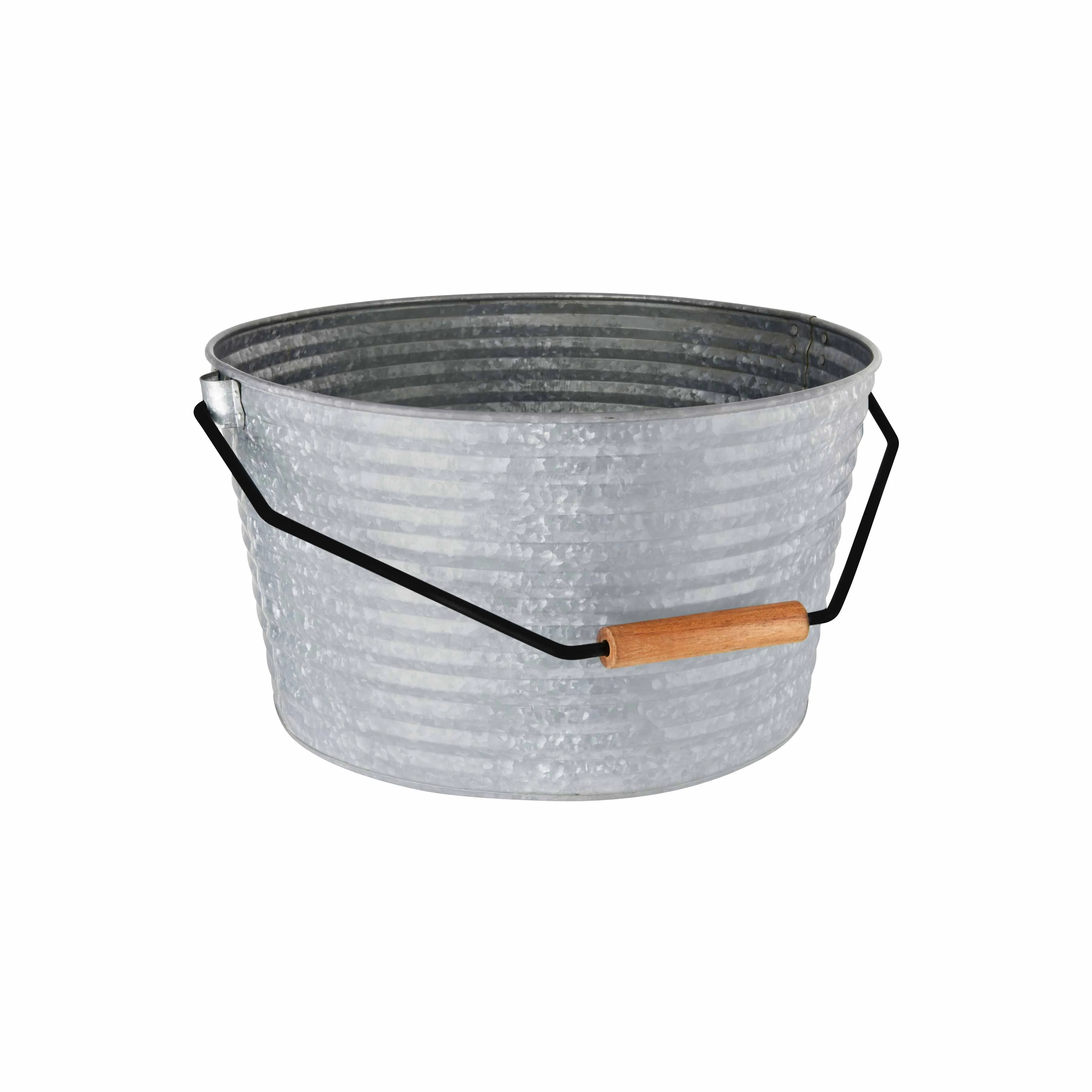 CHEF INOX CONEY IS GALV BEVERAGE TUB w/BLKHDL 450x340mm (*78690*) = 1 X EACH