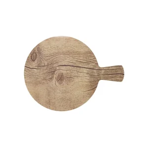 CHEF INOX ROUND PIZZA BOARD w/HDL MA 320mm OAK WOOD EFFECT (*46711*) = 1 X EACH