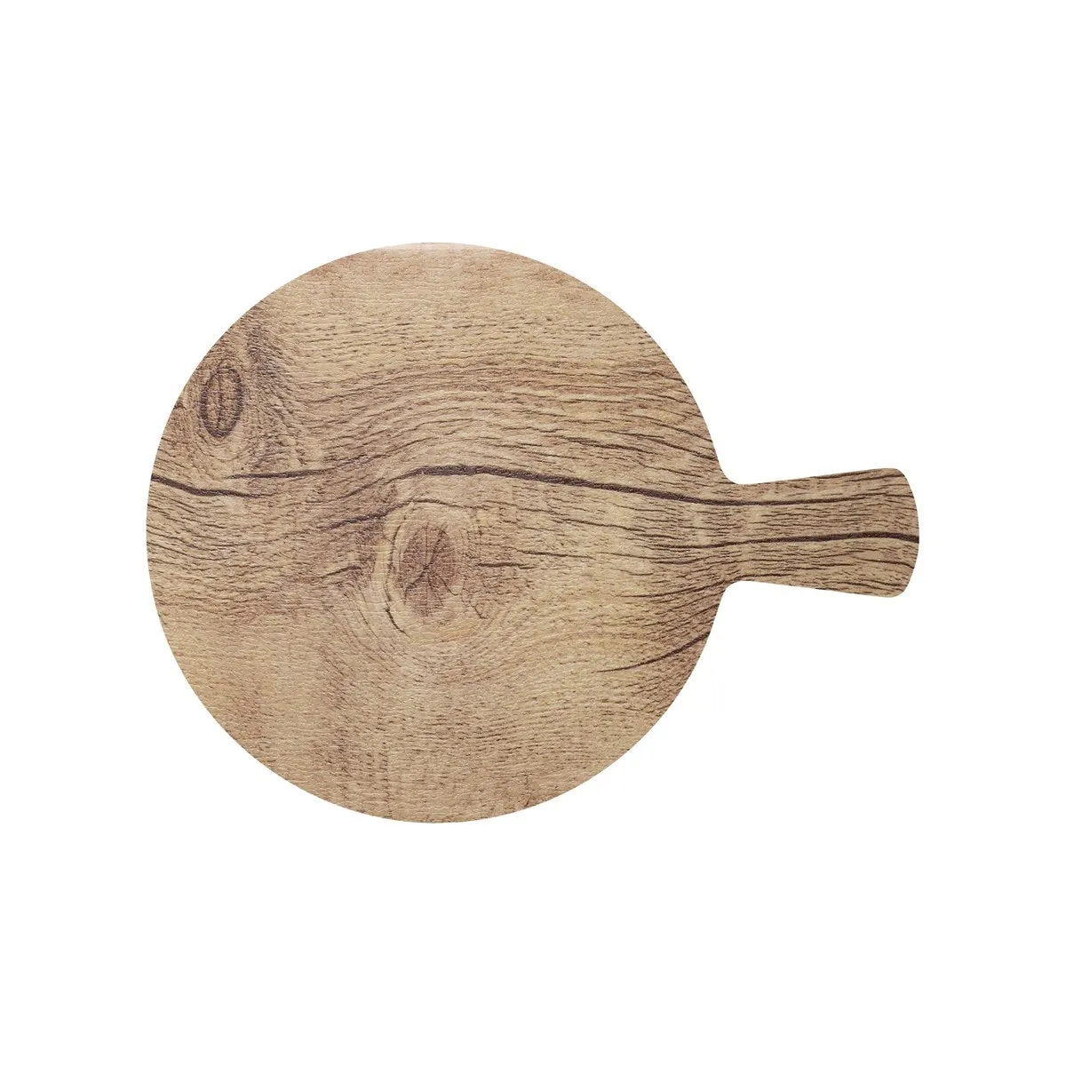 CHEF INOX ROUND PIZZA BOARD w/HDL MA 372mm OAK WOOD EFFECT (*46712*) = 1 X EACH