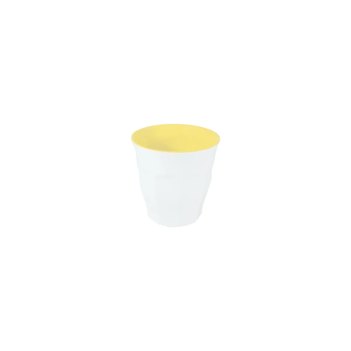 JAB SORBET-LEMON/WHITE BODY ESPRESSO CUP 75mm 200ml (*48641*) = PACK OF 12 X EACHES