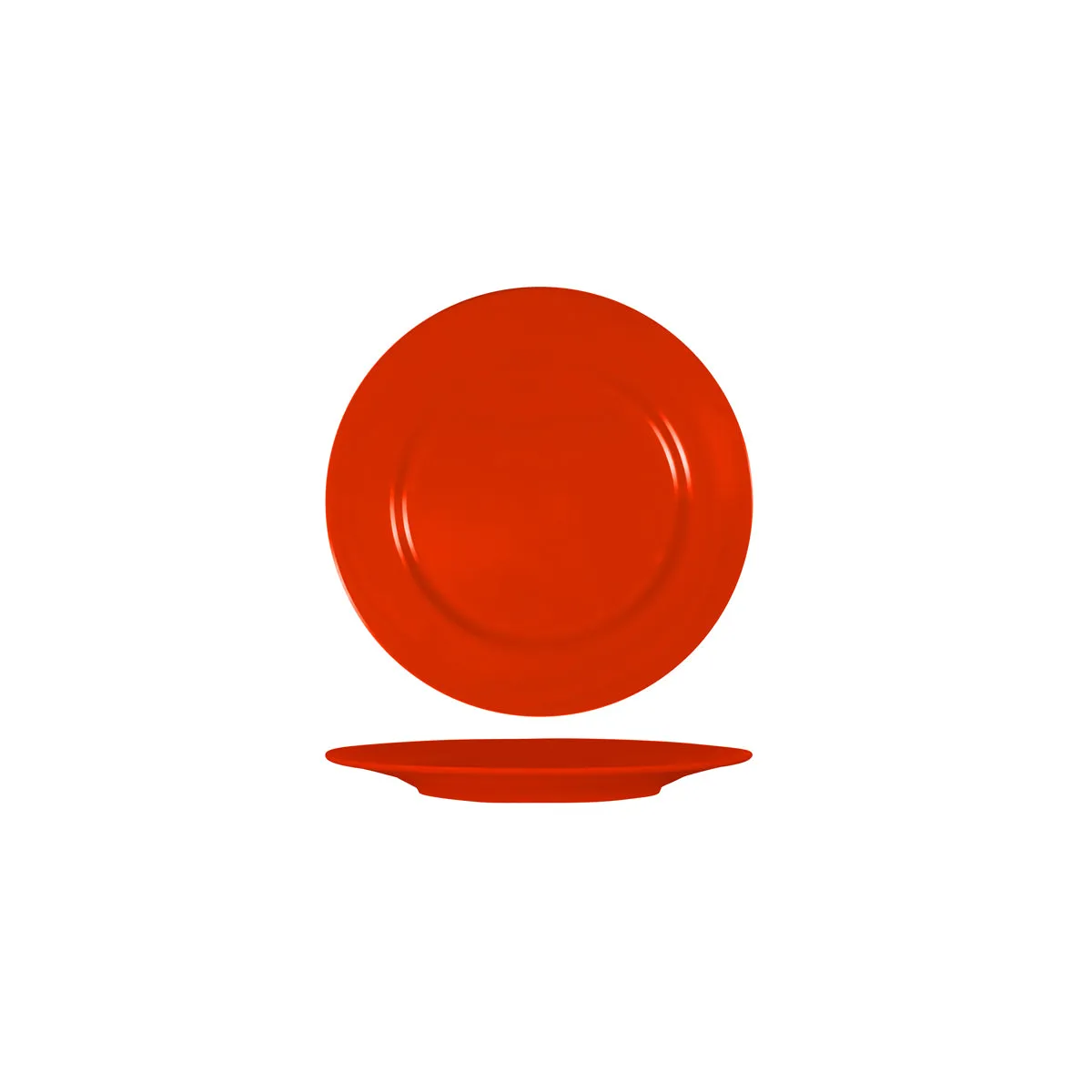 SUPERWARE RED ROUND PLATE RIM 165mm (*SUPER20501*) = PACK OF 6 X EACHES