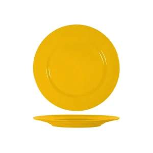 SUPERWARE DARK YELLOW ROUND PLATE RIM 260mm (*SUPER20603*) = PACK OF 48 X EACHES