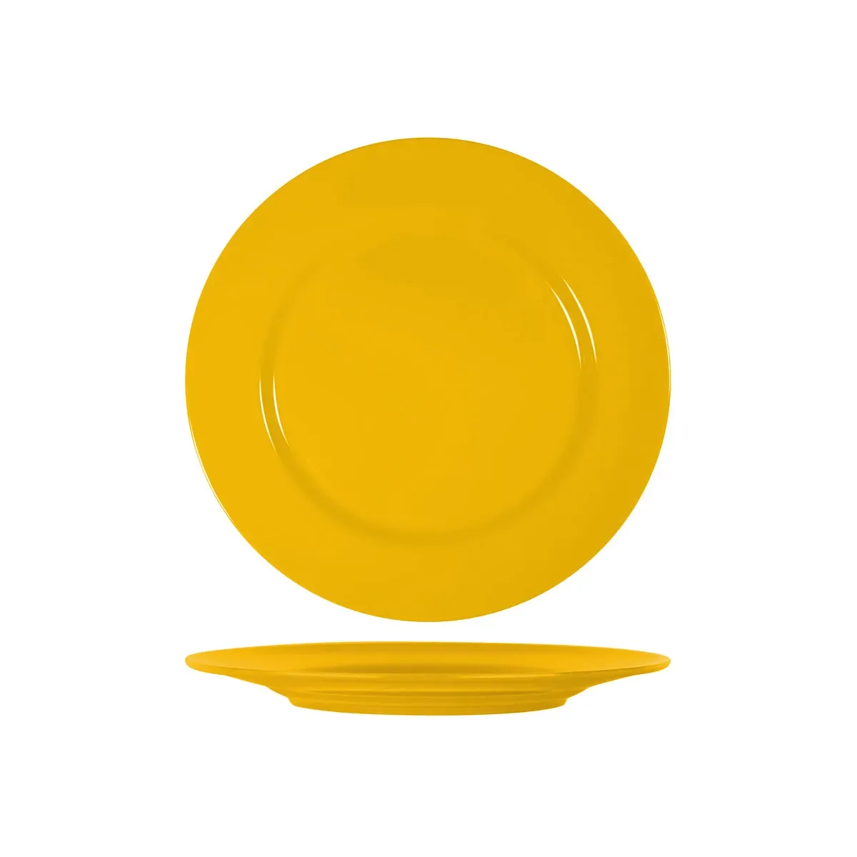 SUPERWARE DARK YELLOW ROUND PLATE RIM 260mm (*SUPER20603*) = PACK OF 48 X EACHES
