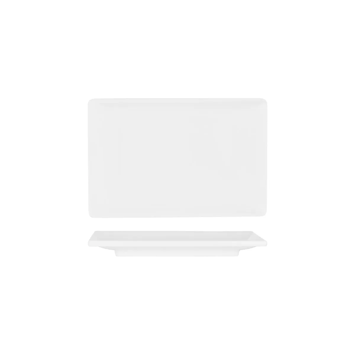 SUPERWARE SUSHI/RECT PLATE FOOTED 230x155mm (20150) (*49238*) = PACK OF 12 X EACHES