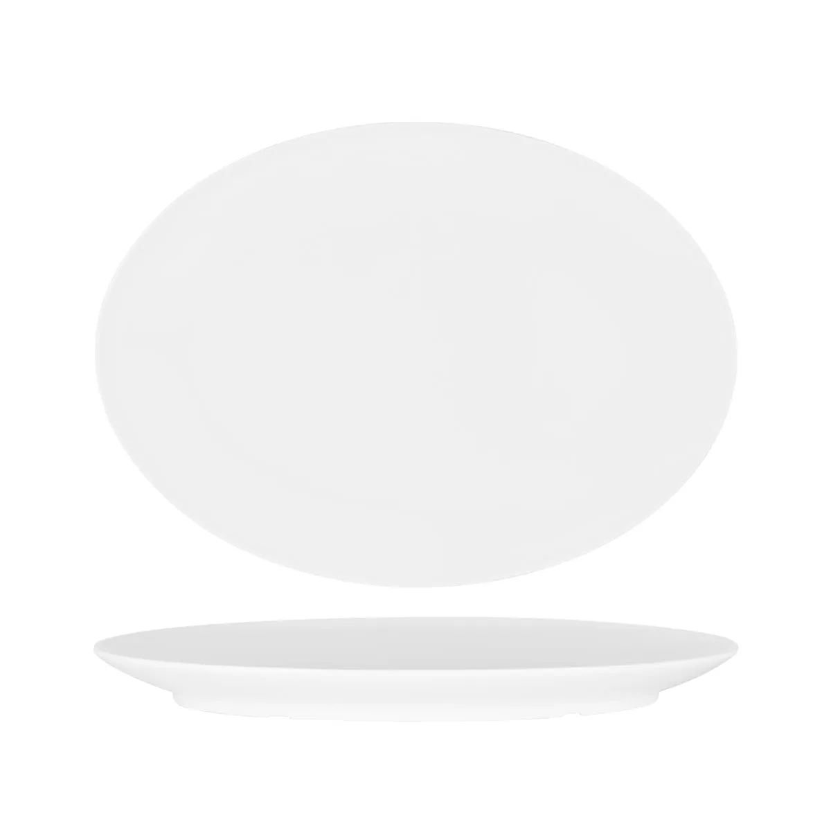 SUPERWARE OVAL PLATTER 410mm COUPE WHITE (20125) (*49660*) = PACK OF 6 X EACHES