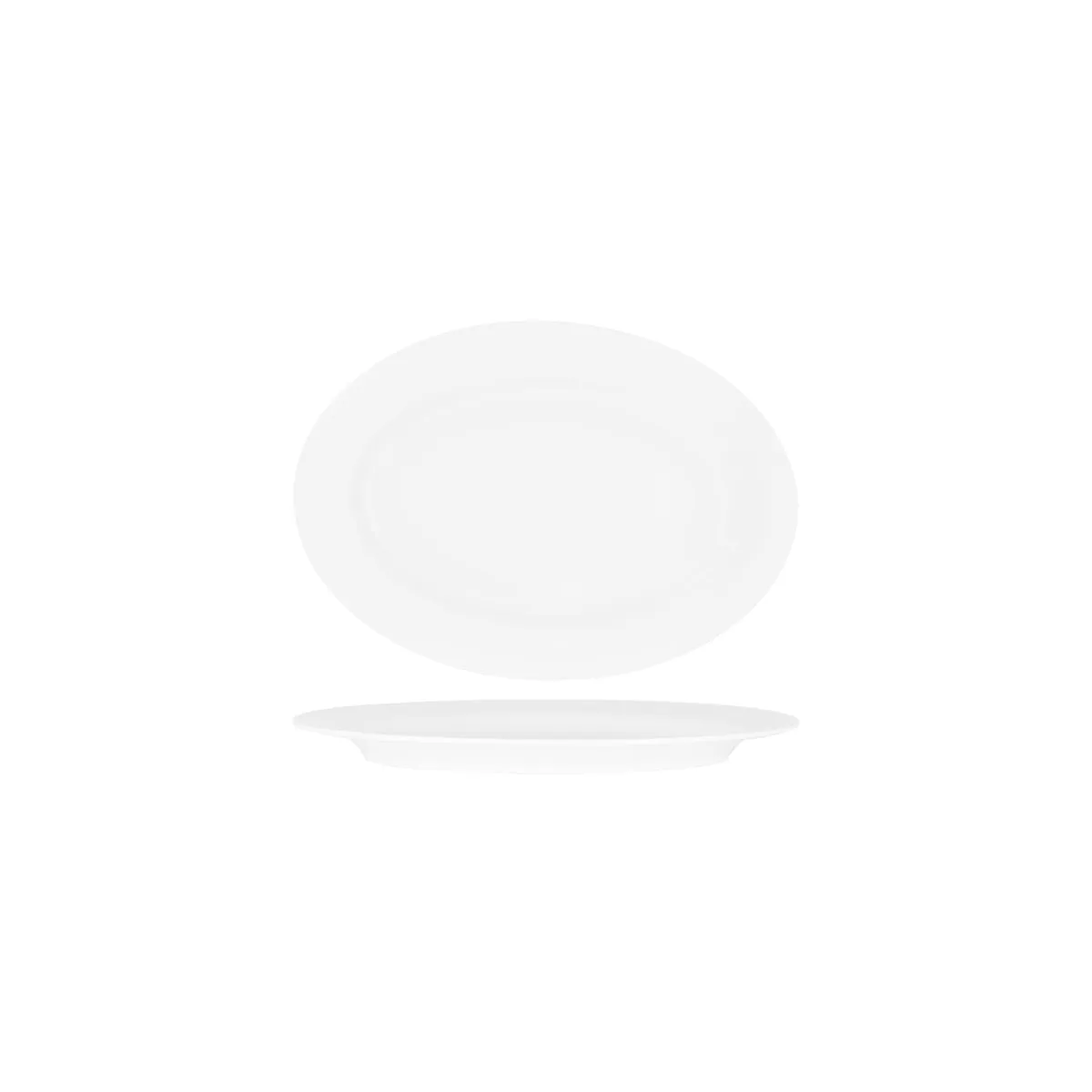 SUPERWARE OVAL PLATTER 240mm RIMMED WHITE (20122) (*49640*) = PACK OF 12 X EACHES