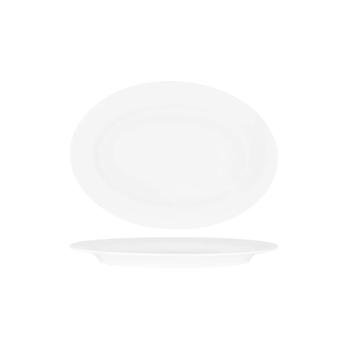 SUPERWARE OVAL PLATTER 300mm RIMMED WHITE (20123) (*49641*) = PACK OF 12 X EACHES