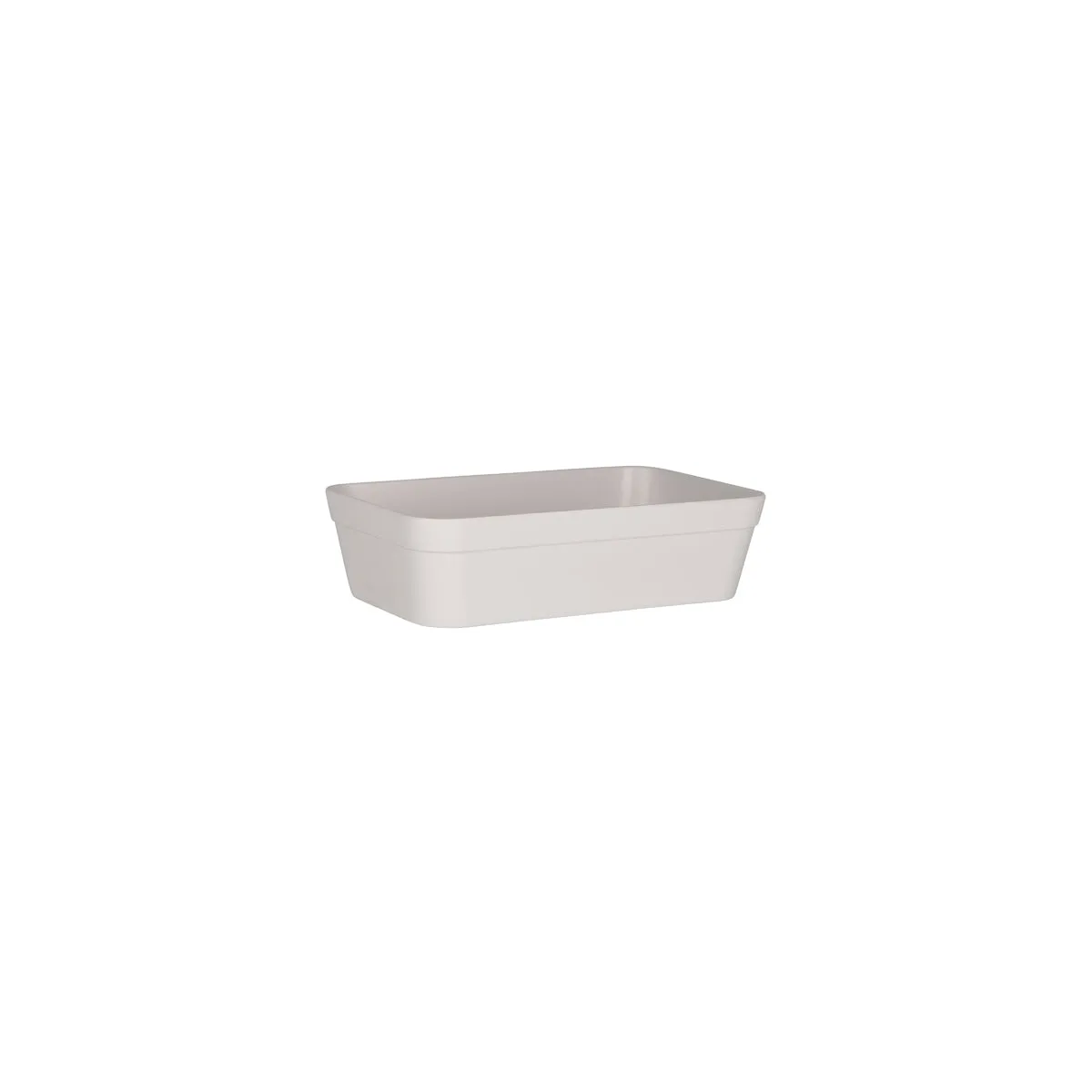 ZICCO MELAMINE LARGE INSERT BOWL SOLID WHITE 230x140x60mm (*46390*) = PACK OF 6 X EACHES