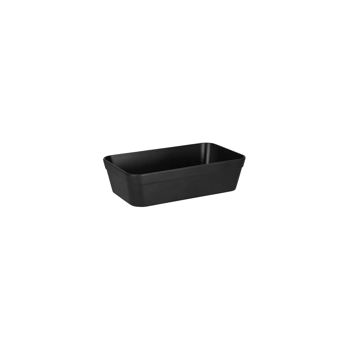 ZICCO MELAMINE LARGE INSERT BOWL SOLID BLACK 230x140x60mm (*46388*) = PACK OF 6 X EACHES